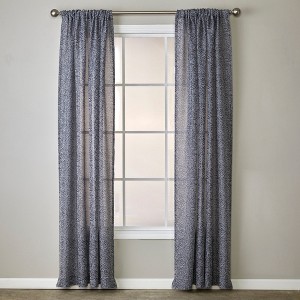 SKL Home By Saturday Knight Ltd Soft Swirl Window Curtain Panel - Charcoal - 1 of 4