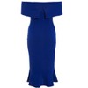 Bardot Midi Dress With Frilled Hem - 4 of 4