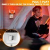 iMountek"2Pcs Ghost Campfire Flickering Flame Night Light – Fun Halloween Decor & Gift for Friends & Family" White&Brown - 2 of 4