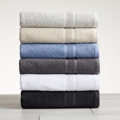 Oatmeal Cotton Waffle Weave Quick Dry Bath Towel Set
