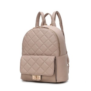 MKF Collection Dimitria Quilted and Smooth Women’s Backpack by Mia K - 1 of 4