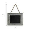 HomeRoots 8" X 10" Gray Metal Hanging Chalkboard - 3 of 4