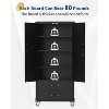 72" Metal Storage Cabinet with Wheels, Locking Doors &2 Drawers,Heavy Duty Rolling Garage Organizer for Home/Office/Workshop - 3 of 4