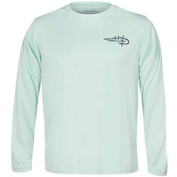 Reel Life Color Splash Sail UV Long Sleeve Performance T-Shirt - Misty Jade