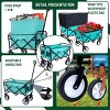 YONWAY Multi-Use Bag Collapsible Foldable Wagon Cart Beach Wagon,Heavy Duty Utility Cart for for Camping ,3pcs plastic Liner bag /Cover - 4 of 4