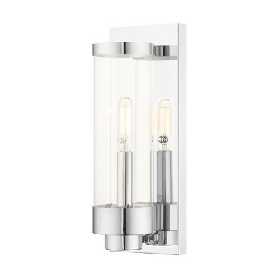 Livex Lighting Hillcrest 1 - Light Wall Light in  Polished Chrome