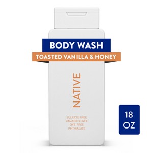 Native Body Wash Limited Edition - Toasted Vanilla & Honey - Sulfate Free - 18 fl oz - 1 of 4