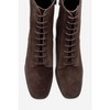 SUDY - Brown Suede Leather Lace Up Boot (Women) brown suede 9 Forever & Always Shoes US - 3 of 4