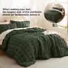 2-3 Pcs Tufted Boho Comforter Set Bed Set GentleSoft Farmhouse Shabby Chic Embroidery Bedding - 2 of 4