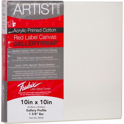 Fredrix Gallerywrap Stretched Canvas, 10 x 10 in