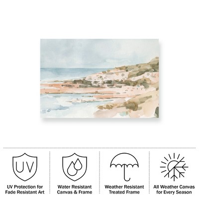 Emma Caroline Neutral Seaside II 30x47 Outdoor Canvas Print