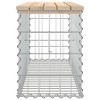 vidaXL Garden Bench Natural Wood Solid Pine Wood Compact - 4 of 4