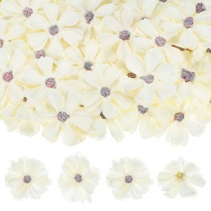 Unique Bargains Small Silk Artificial Daisy Flower Heads Wedding Party Decoration 100 Pcs - 1 of 4