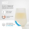 Host Freeze Cooling Glasses, Freezer Gel Stemless Wine Glasses for Red & White Wine, Insulated Glass with Silicone Band, Set of 2, 8.5 oz - 2 of 4