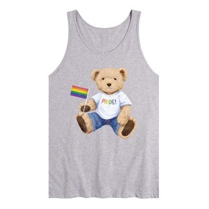 Men's - Instant Message - Pride Teddy Bear Graphic Tank Top - 1 of 3