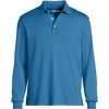 Lands' End Men's Long Sleeve Cotton Supima Polo Shirt - 3 of 3