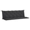 vidaXL Garden Bench Cushion Set of 2 Black Oxford fabric (100% polyester) - 2 of 4