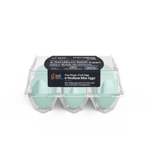 Signature Free Range Blue Eggs - 6ct - Good & Gather™ - 1 of 3