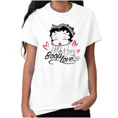 Betty Boop Love Hearts Cute Womens Graphic T Shirt Tees Brisco Brands