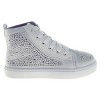 Kensie Girl Glitzy Girls Lace-Up High-Top Sneakers with Rhinestone Details (Toddler' Sizes) - 2 of 4