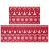 Christmas Kitchen Runner Mat Sets Non Skid Floor Mats for Laundry Sink, 17" x 29" + 17" x 47" - 2 of 4