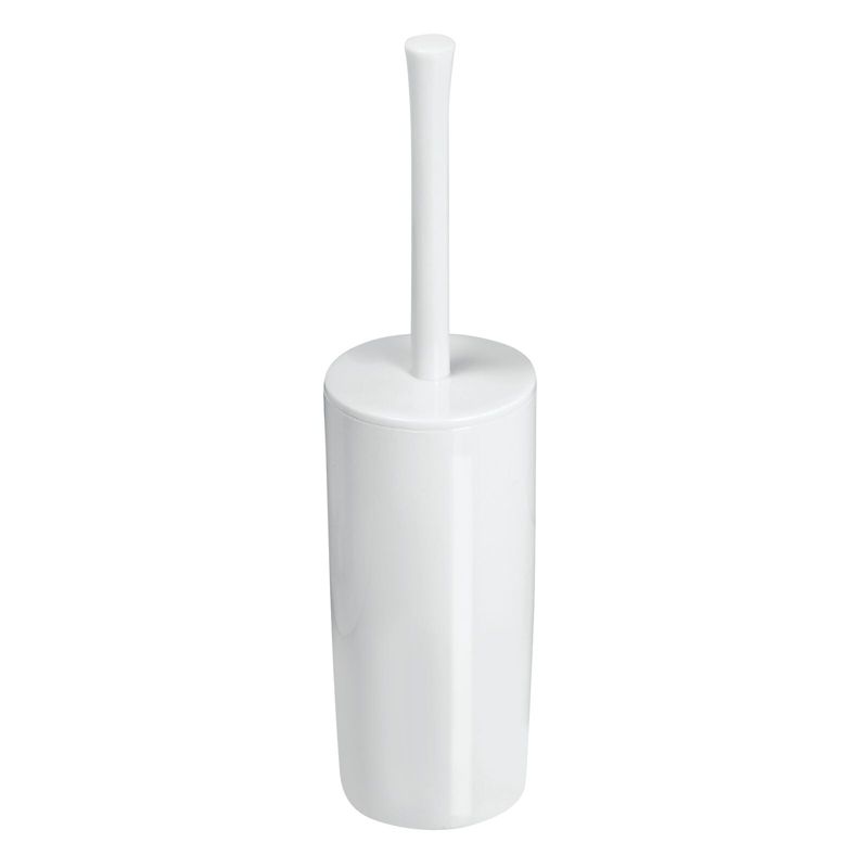 mDesign Slim Modern Compact Plastic Toilet Bowl Brush and Holder, 1 of 7