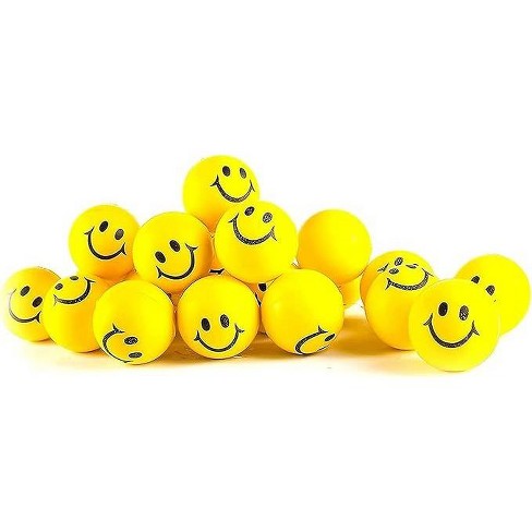 Neliblu 24 Pack Smile Stress Balls for Kids and Adults, Yellow - image 1 of 4