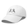 Dalix Heart of Bones Embroidered Cotton Dad Hat Adjustable Baseball Cap Womens - 4 of 4