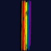 Adult Design By Humans Pride Rainbow Vertical Stripe By alphalezbean T-Shirt - 2 of 2