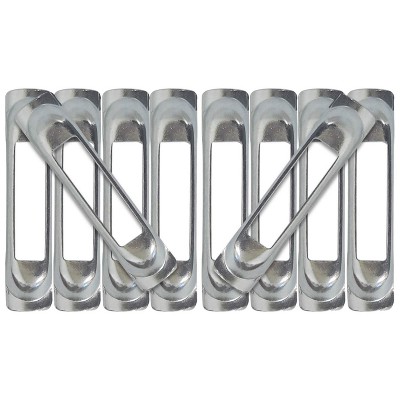 SNAP-LOC Weld-On Contoured SNAP-LOC E-Track Single Strap Anchor 10-Pack (zinc)