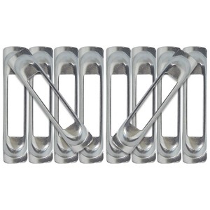 SNAP-LOC Weld-On Contoured SNAP-LOC E-Track Single Strap Anchor 10-Pack (zinc) - 1 of 1