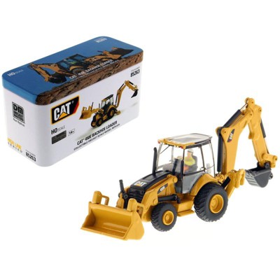 CAT Caterpillar 450E Backhoe Loader with Operator "High Line" Series 1/87 (HO) Scale Diecast Model by Diecast Masters