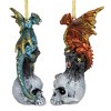 Design Toscano Dragons of Skull Hollow Holiday Ornaments - 3 of 4
