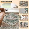 Area Rug, Rugs for Living Room, Non Slip Stain Resistant Kitchen Rug, Vintage Distressed Accent Rug - 4 of 4