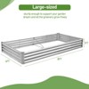 Karl Home 2 Pcs 8×4×1ft  Raised Garden Bed Metal Outdoor Planter Box - 2 of 4