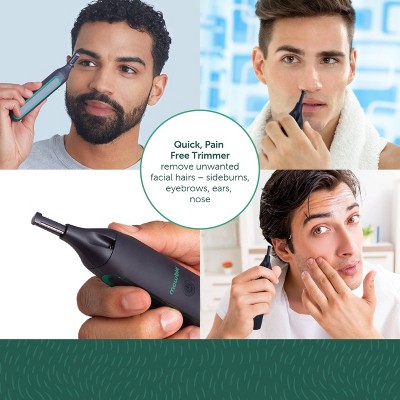 Mowbie Men's Detail Trimmer: Battery-Powered, For Ear, Nose, Eyebrows