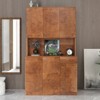 TiramisuBest 60"/70" Metal Kitchen Pantry Cabinet Adjustable Storage 4 Shelves 110lb Capacity Heavy Duty Freestanding Organizer Slim Modern - 2 of 4