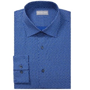 Michael Kors Mens Diamond Print Button Down Dress Shirt - 1 of 1