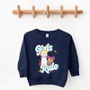 The Juniper Shop Mini Smiley Girls Rule Toddler Sweatshirt - 2 of 4