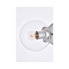 Elegant Lighting Mimi six inch dual flush mount and bath sconce in chrome with clear glass - 4 of 4