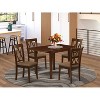 HomeStock 5-Pc Mahogany Finish Solid Wood Top-Dining Room Set-Seats 4 - 2 of 4