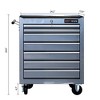 VASIP 7-Drawer Tool Cart with Wheels, Multifunctional,Organized Storage ,for Garage, Home & Workshop,Red - 2 of 4