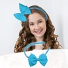 Unique Bargains Bow Headband Fashion Cute Polyester Hairband for Teenager 5.9x4.4 Inch - 2 of 4