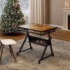 Okak Modern Adjustable Jigsaw Puzzle Drafting Table with Storage & Wheels,Metal Board Drafting Desk for Adults & Teens - 2 of 4