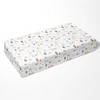Bacati - Woodland Forest Animals Gray Beige 100 percent Cotton Universal Baby US Standard Crib or Toddler Bed Fitted Sheet - 3 of 4