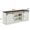 75" TV Console Table with Storage, Sideboard Cabinet with Sliding Doors & Adjustable Shelves, Buffet Table for Living Room or Entryway - 2 of 4