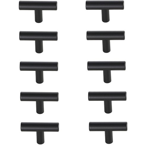 Elegant Lighting Quinn Matte Black T Bar Pull Multipack (set of 10) - image 1 of 4