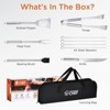 Commercial Chef 10 Piece Stainless Steel Barbeque Grill Accessories Tool Set with Carry Bag - 2 of 4