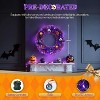 VINGLI 24" Purple Christmas Wreath w/50 LED Lights, Battery Operated, 100 Tips, Colorful Ornaments for Xmas, Halloween & Easter Decor - 2 of 4