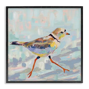 Stupell Industries Coastal Plover Abstract Bird Framed Giclee Art - 1 of 4